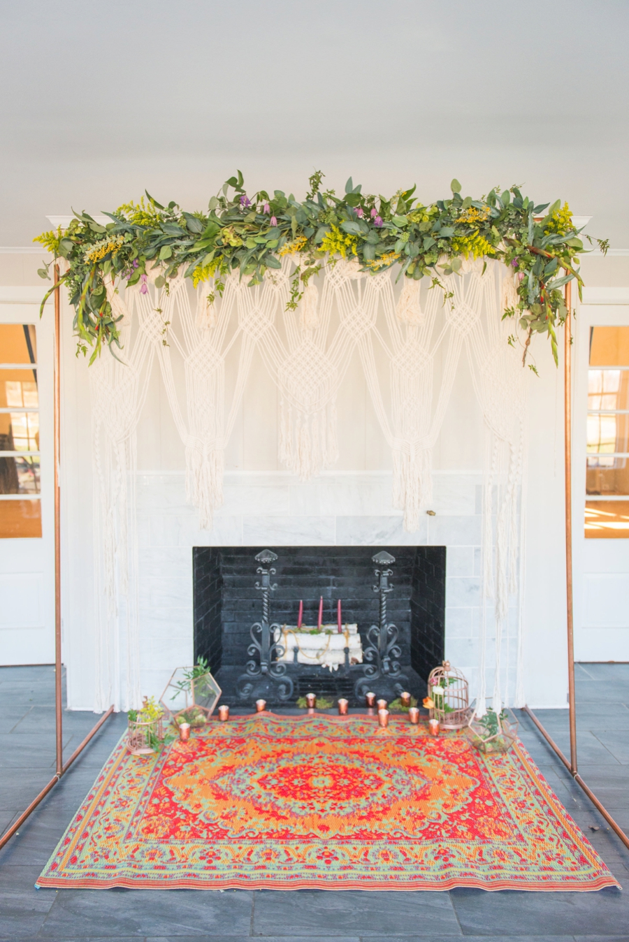 Colorful Mid Century Modern Wedding Ideas via TheELD.com