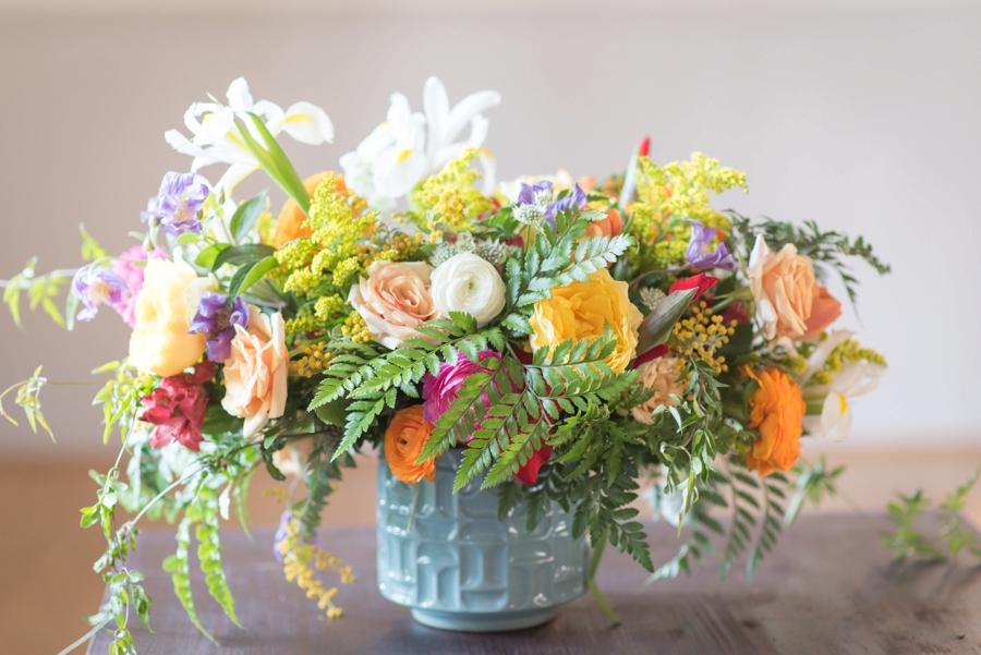 Colorful Mid Century Modern Wedding Ideas via TheELD.com