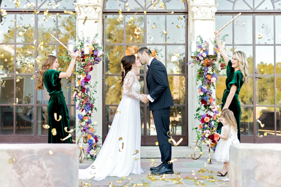 Jewel Toned Vintage Romantic Wedding Ideas via TheELD.com