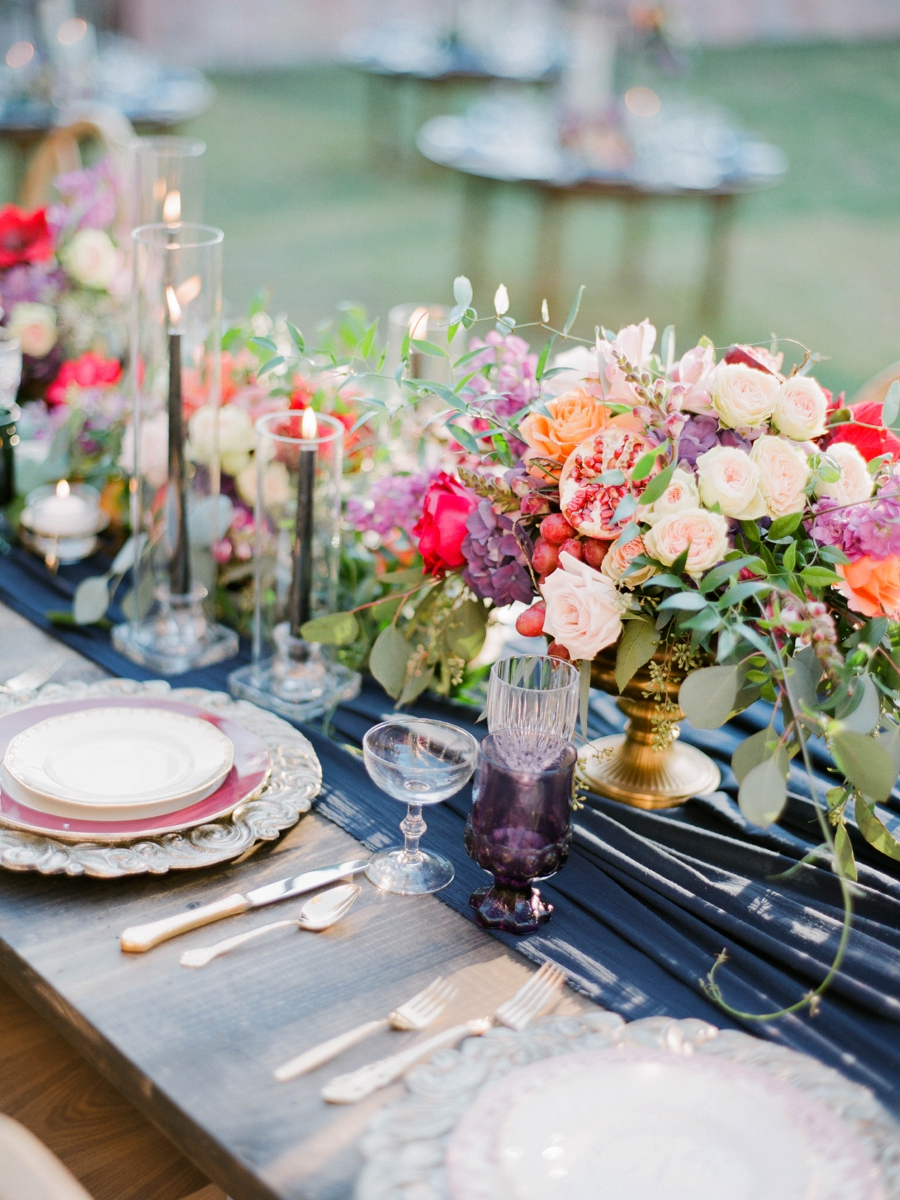 Jewel Toned Vintage Romantic Wedding Ideas via TheELD.com