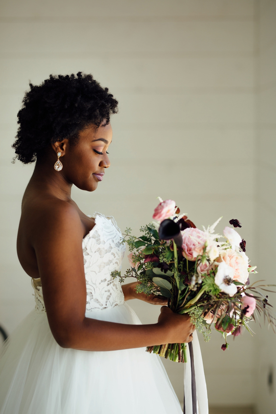 Moody, Romantic Blush & Burgundy Wedding Ideas via TheELD.com