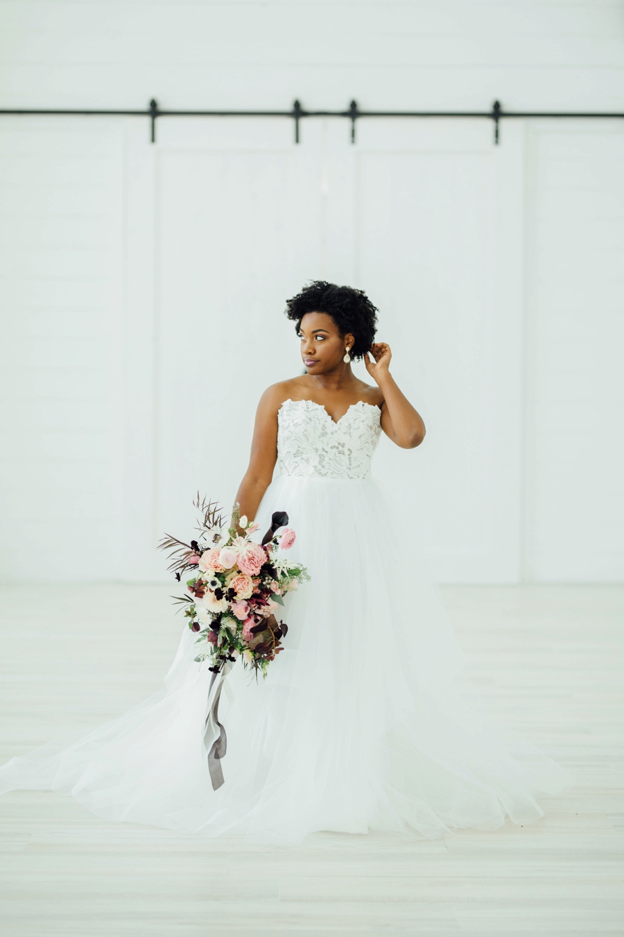 Moody, Romantic Blush & Burgundy Wedding Ideas via TheELD.com