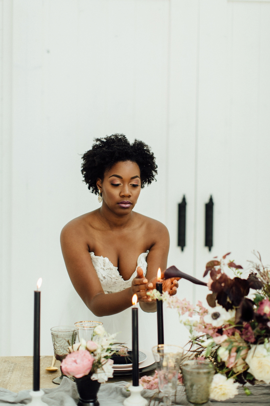 Moody, Romantic Blush & Burgundy Wedding Ideas via TheELD.com