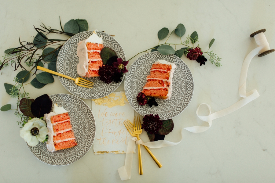 Moody, Romantic Blush & Burgundy Wedding Ideas via TheELD.com