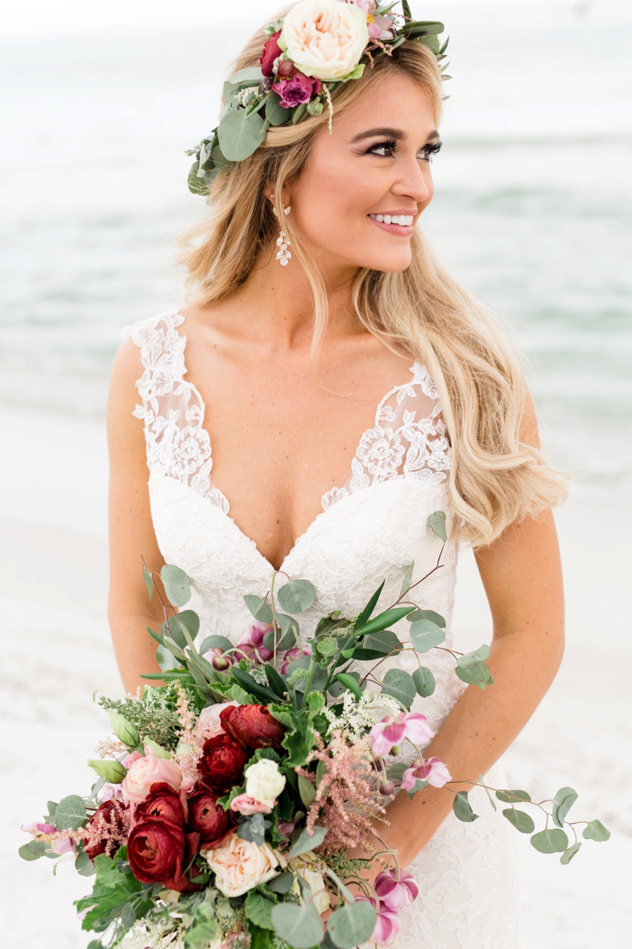 Vintage Boho Inspired Pensacola Wedding via TheELD.com