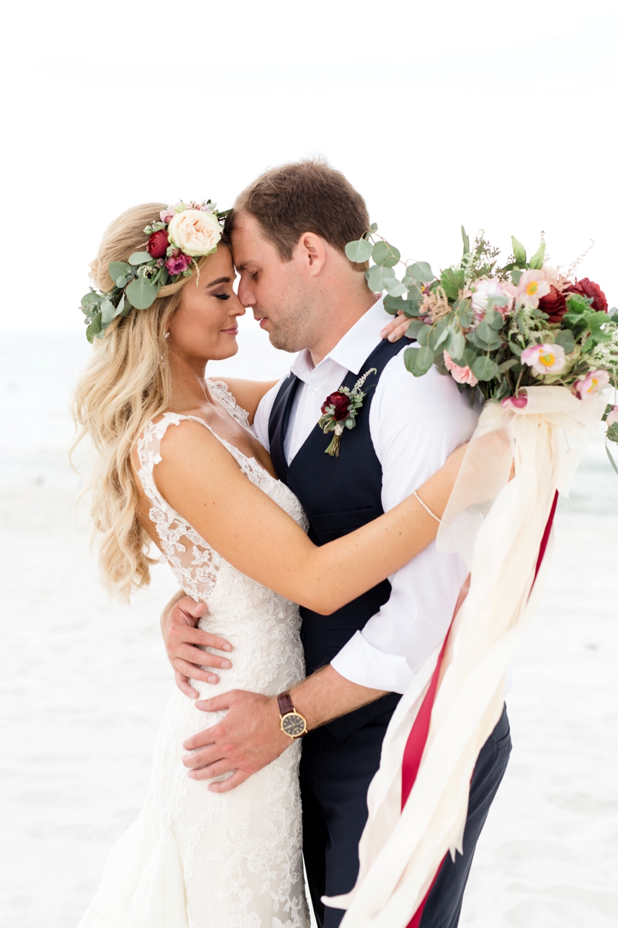 Vintage Boho Inspired Pensacola Wedding via TheELD.com