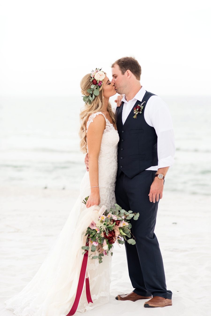 Vintage Boho Inspired Pensacola Wedding via TheELD.com