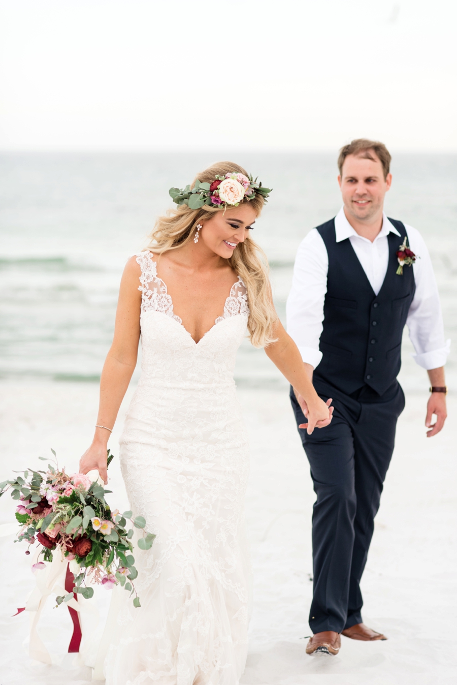 Vintage Boho Inspired Pensacola Wedding via TheELD.com