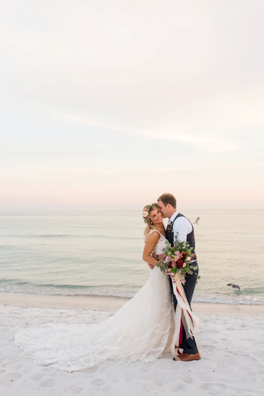 Vintage Boho Inspired Pensacola Wedding via TheELD.com