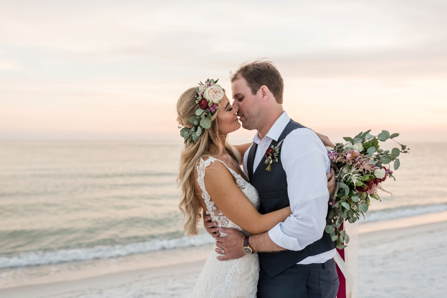 Vintage Boho Inspired Pensacola Wedding via TheELD.com