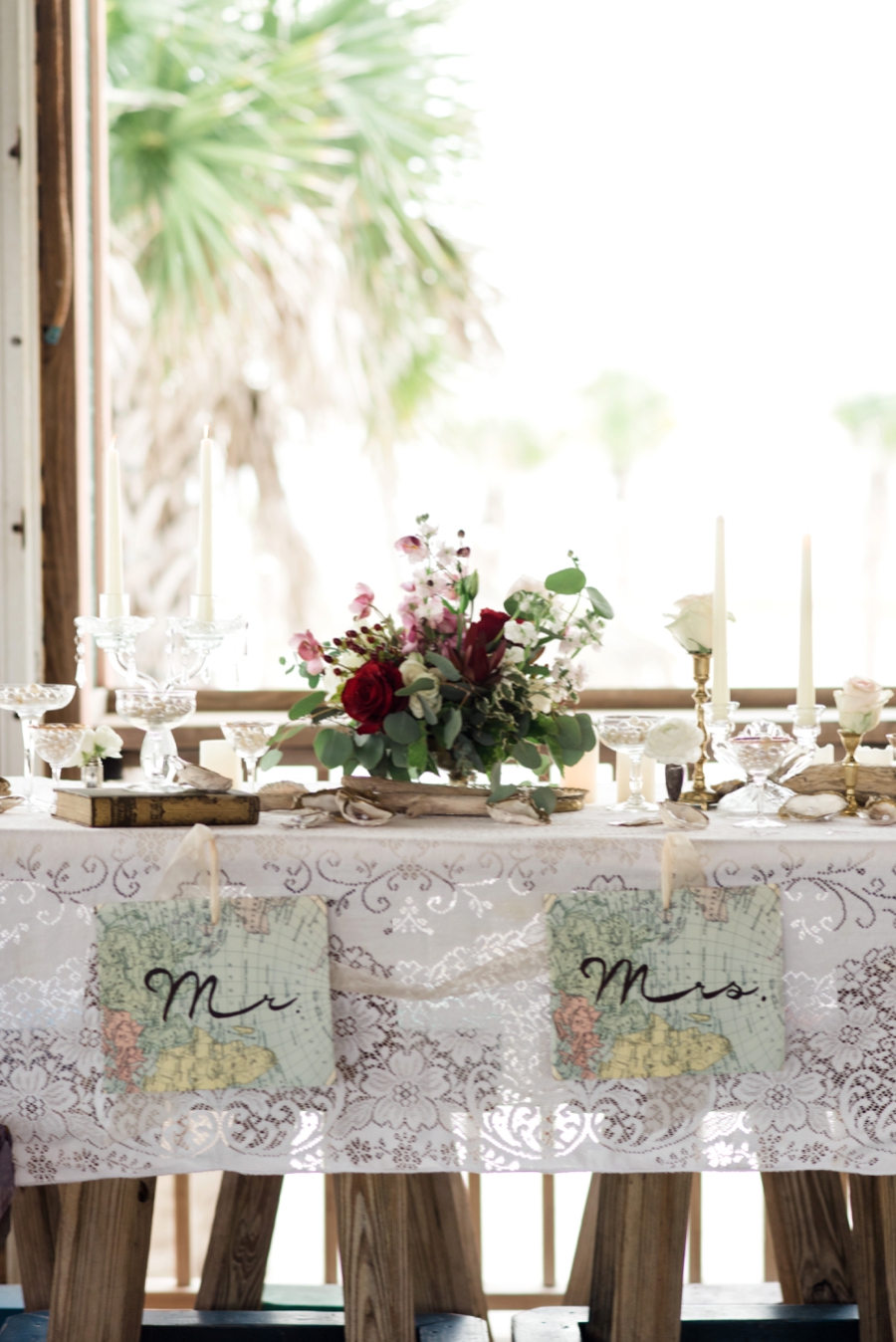 Vintage Boho Inspired Pensacola Wedding via TheELD.com