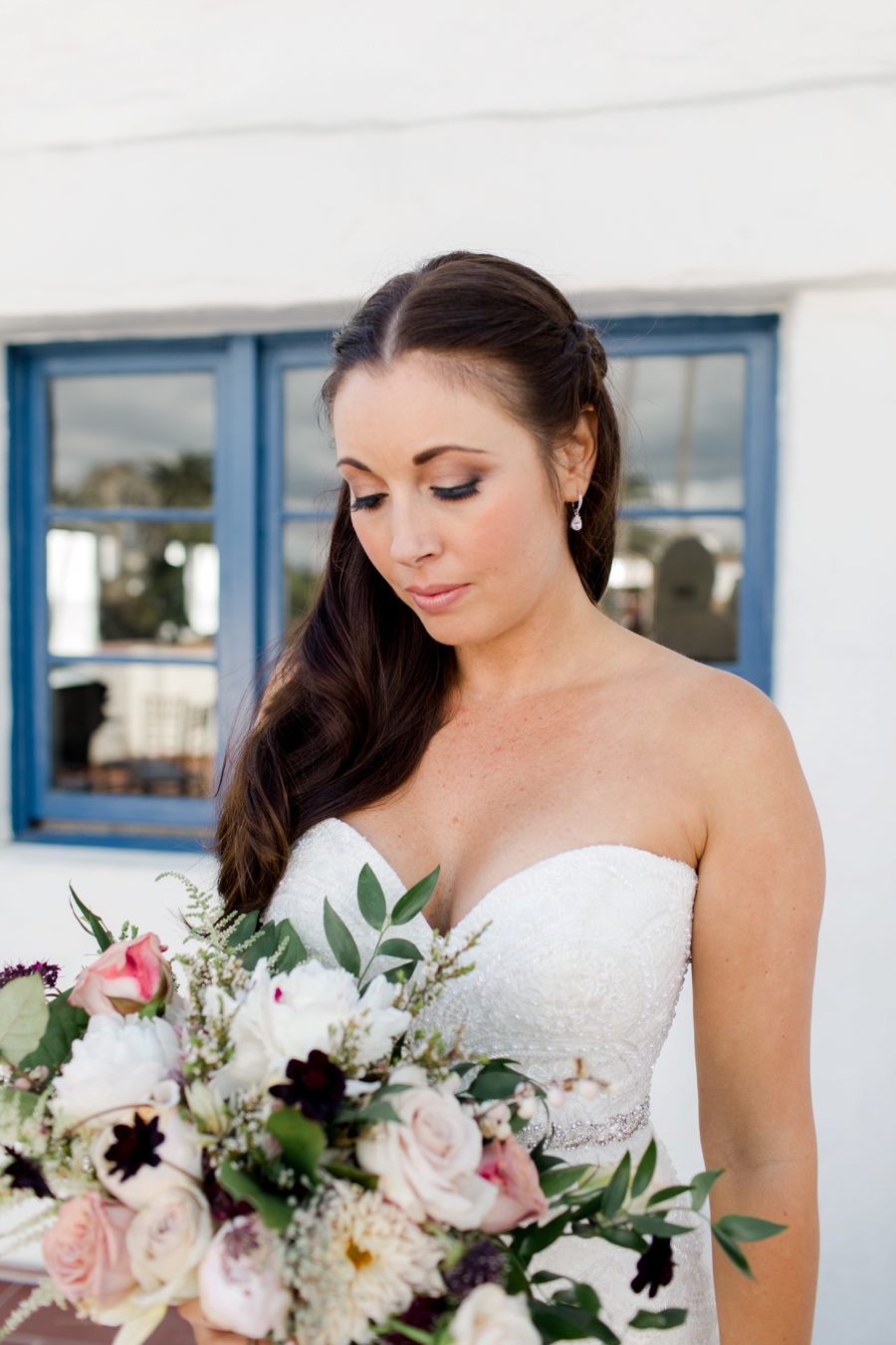 A Blush & Burgundy San Clemente Wedding via TheELD.com