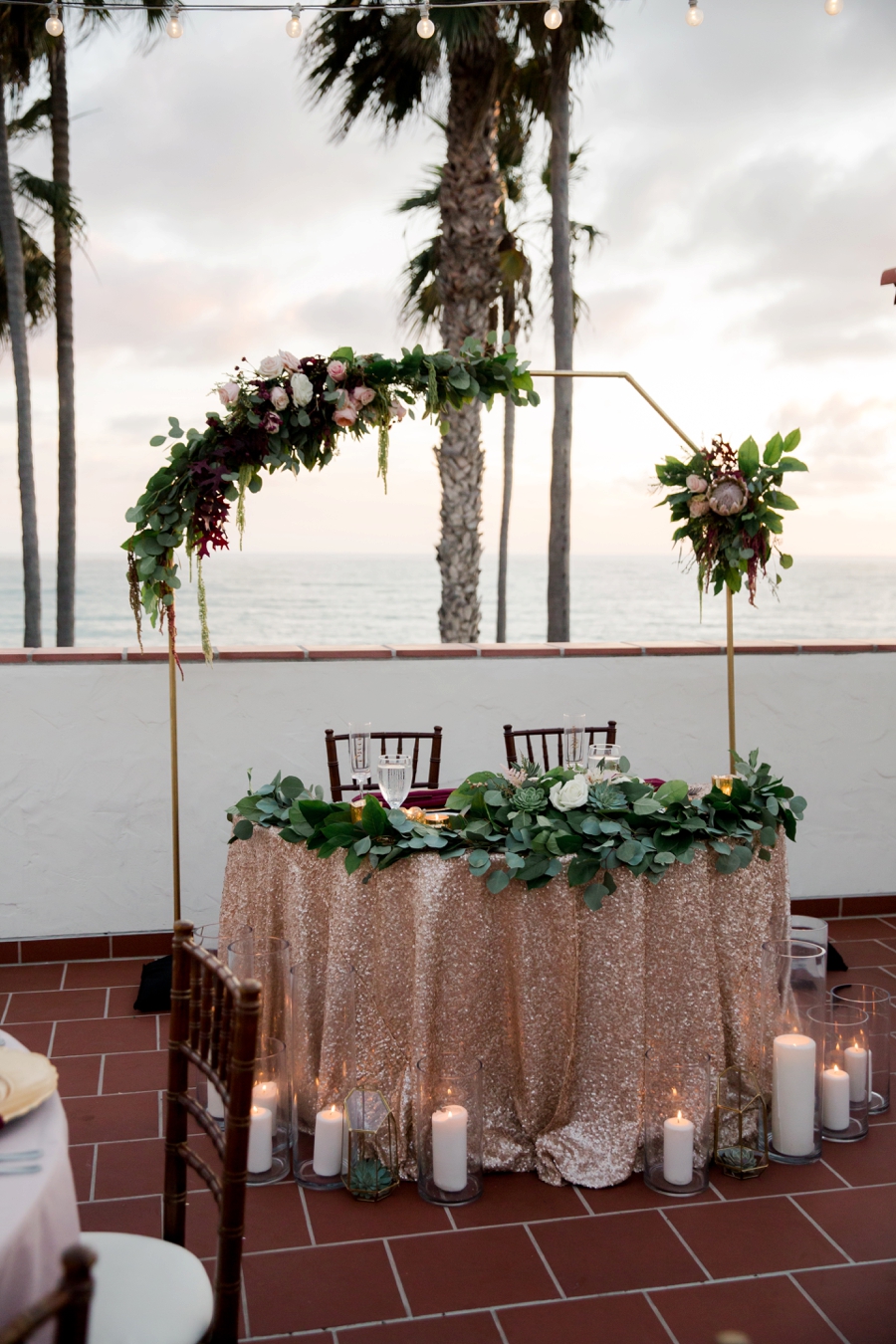 A Blush & Burgundy San Clemente Wedding via TheELD.com