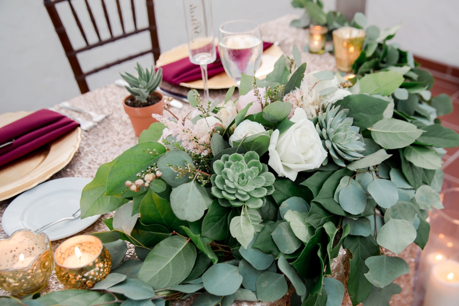 A Blush & Burgundy San Clemente Wedding via TheELD.com