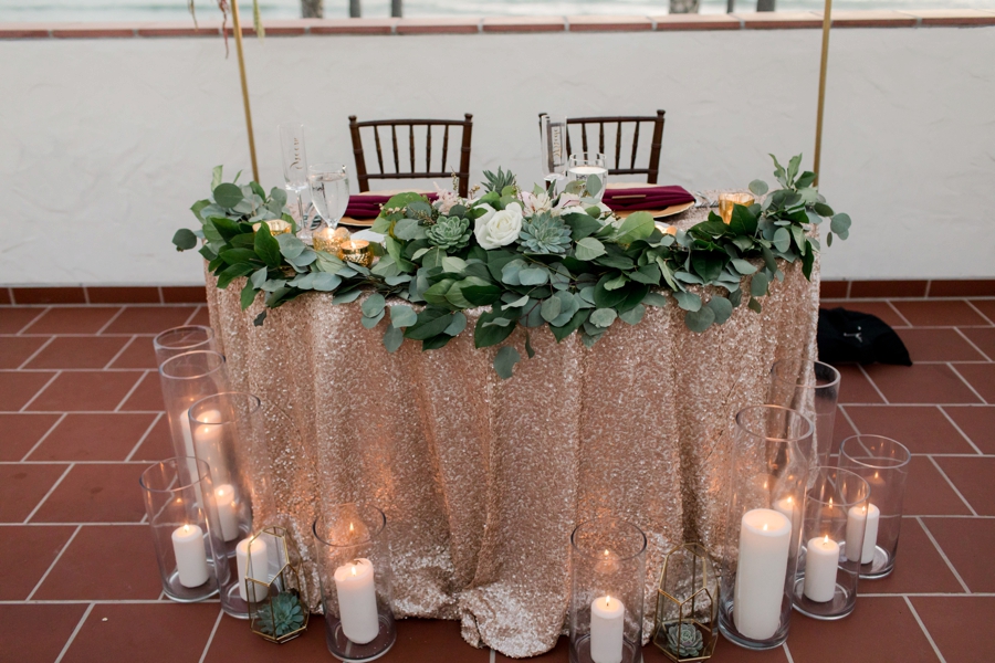 A Blush & Burgundy San Clemente Wedding via TheELD.com