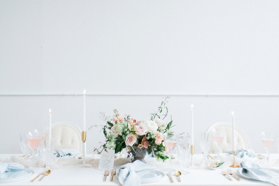 Blue Romantic Organic Wedding Ideas via TheELD.com