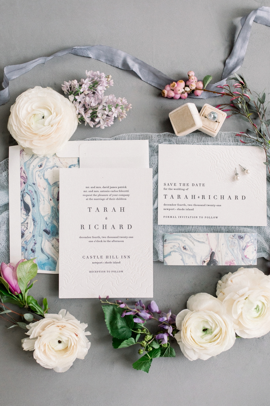 Organic Wedding Inspiration in Lavender and Blue via TheELD.com