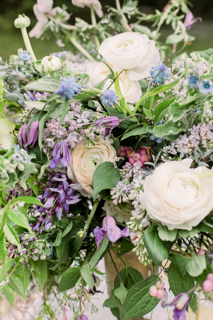 Organic Wedding Inspiration in Lavender and Blue via TheELD.com