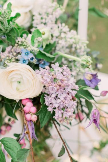 Organic Wedding Inspiration in Lavender and Blue via TheELD.com
