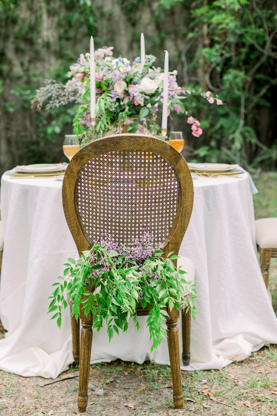 Organic Wedding Inspiration in Lavender and Blue via TheELD.com