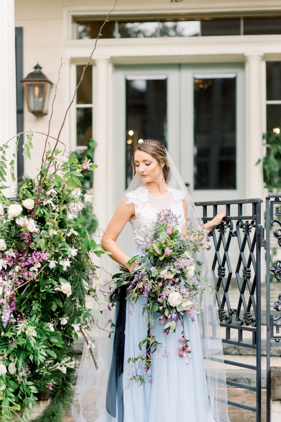 Organic Wedding Inspiration in Lavender and Blue via TheELD.com