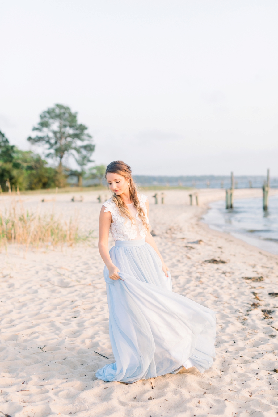 Organic Wedding Inspiration in Lavender and Blue via TheELD.com