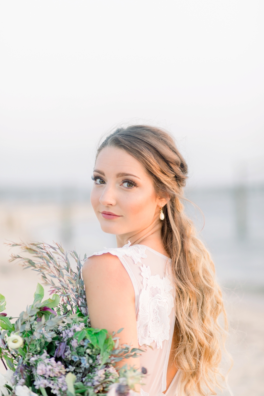 Organic Wedding Inspiration in Lavender and Blue via TheELD.com