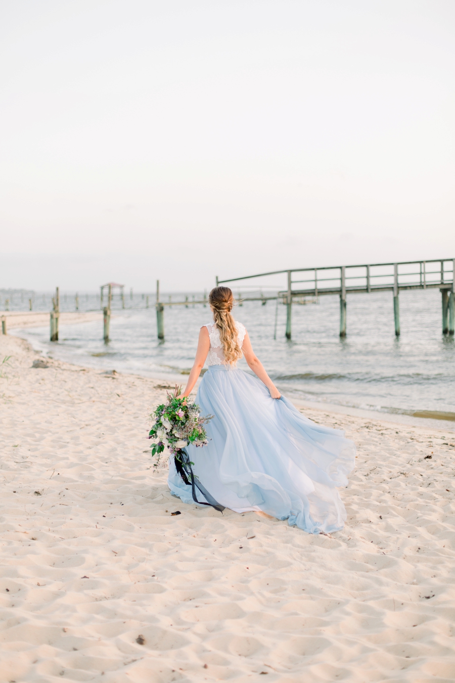 Organic Wedding Inspiration in Lavender and Blue via TheELD.com