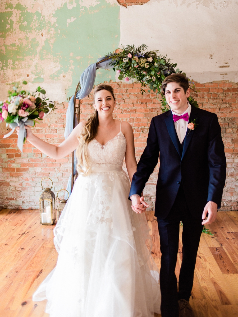 Vibrant & Industrial Wedding Inspiration via TheELD.com