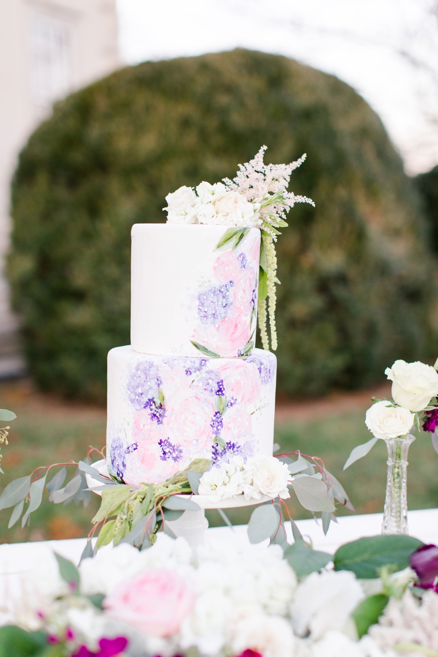 Elegant, Romantic Blush & Plum Wedding Ideas via TheELD.com