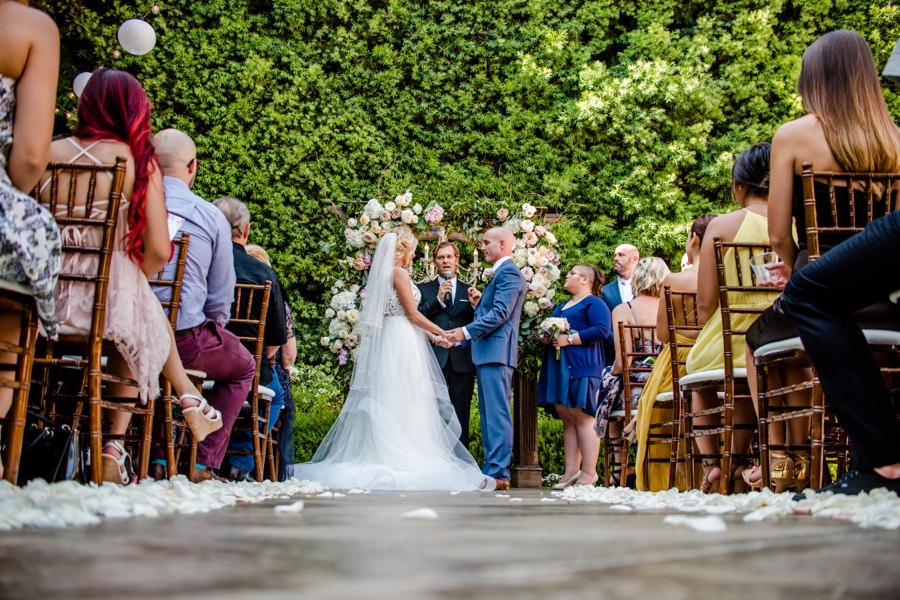 Romantic Blush Franciscan Gardens Wedding via TheELD.com