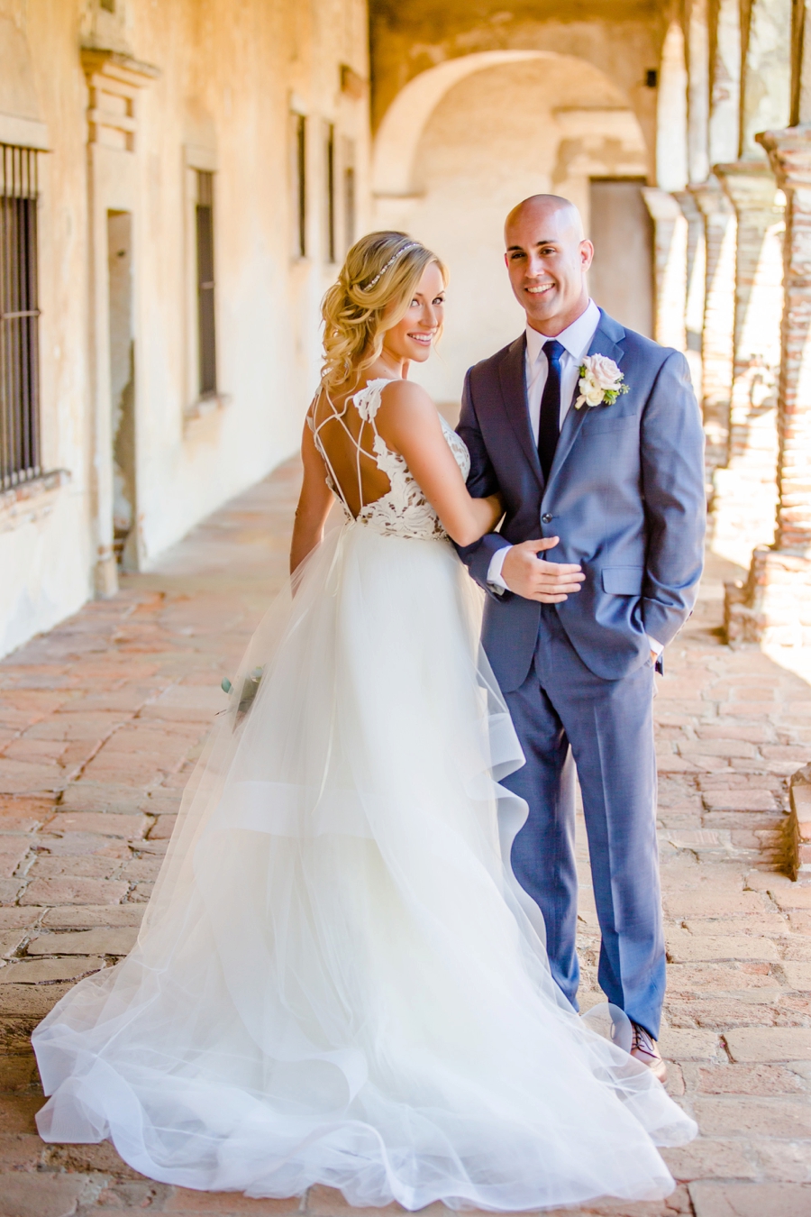 Romantic Blush Franciscan Gardens Wedding via TheELD.com