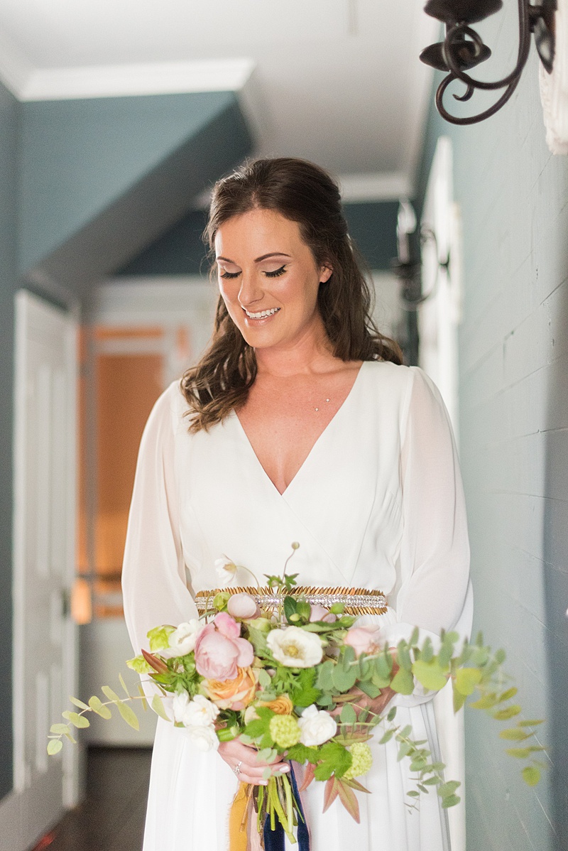 Intimate Jewel Toned North Carolina Wedding via TheELD.com