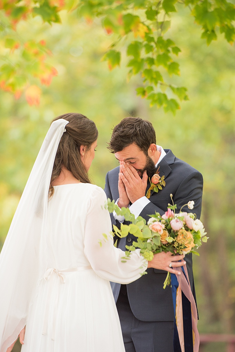 Intimate Jewel Toned North Carolina Wedding via TheELD.com