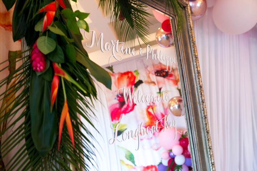 A Tropical Wedding Welcome Party via TheELD.com