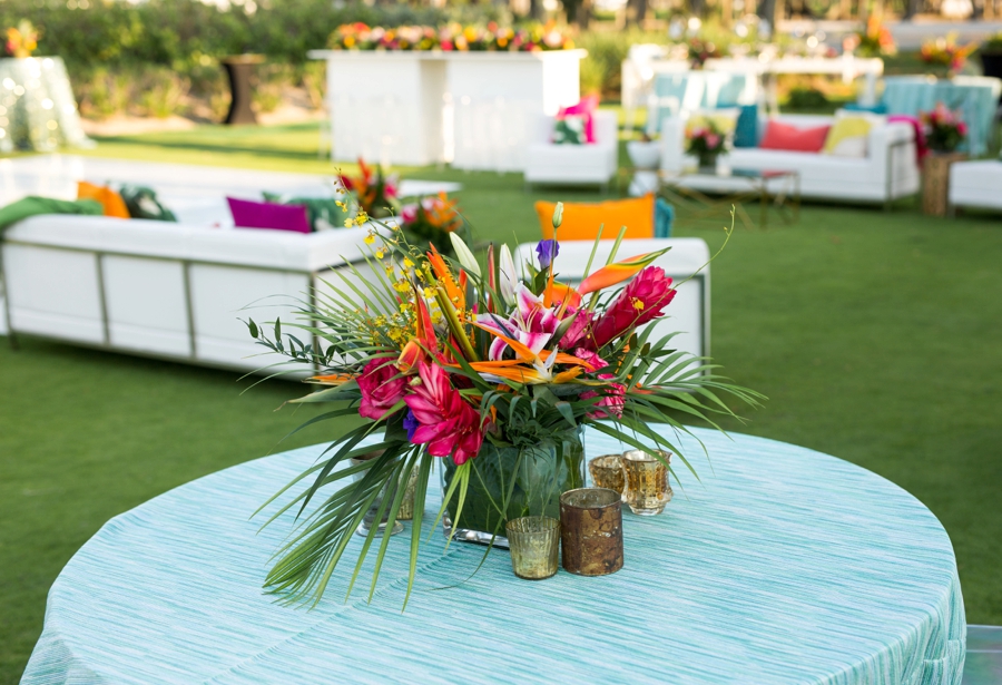 A Tropical Wedding Welcome Party via TheELD.com