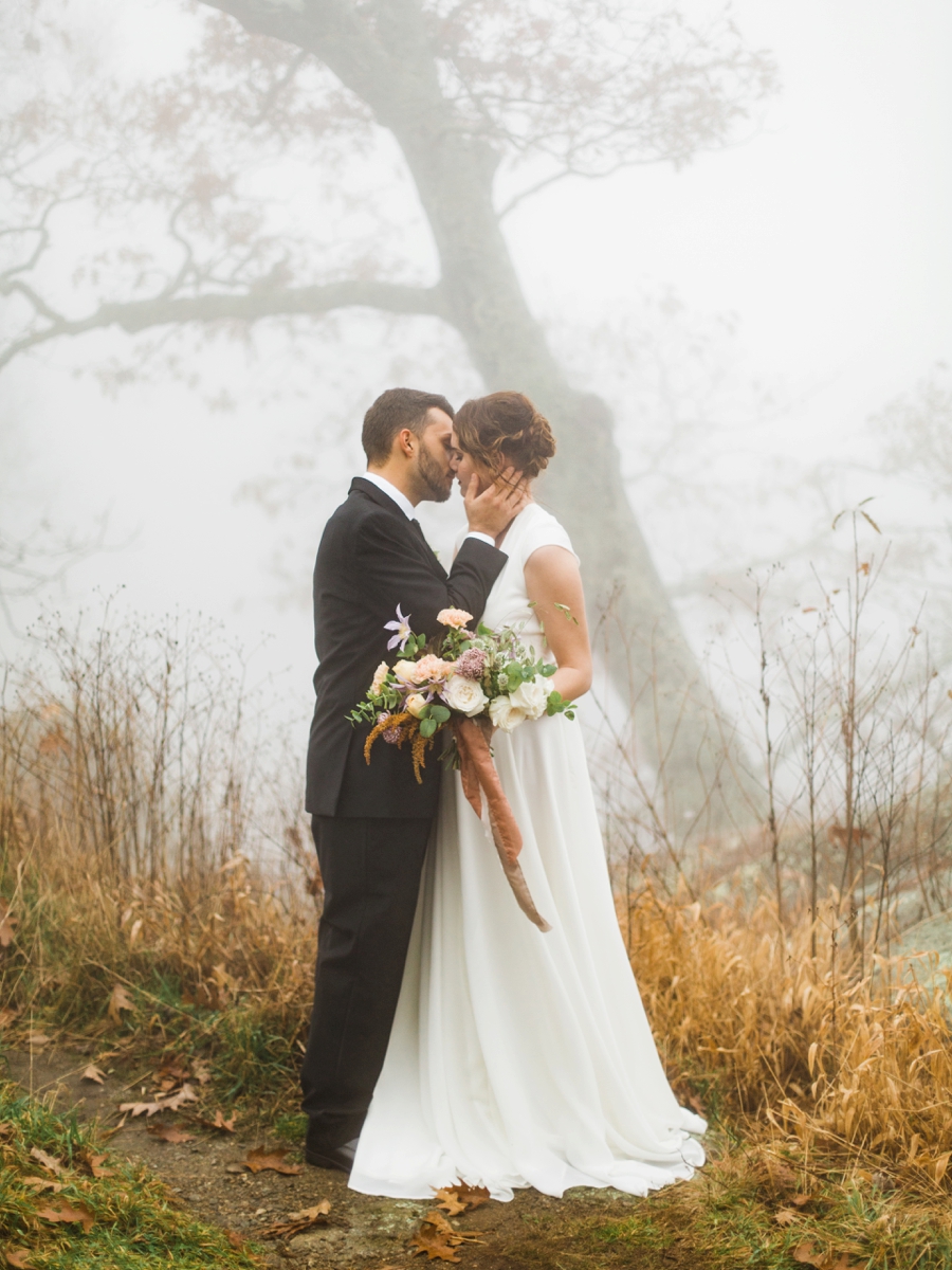 Organic Mountain Wedding Ideas via TheELD.com