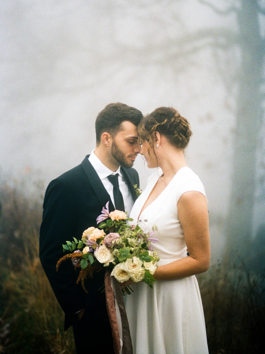 Organic Mountain Wedding Ideas via TheELD.com