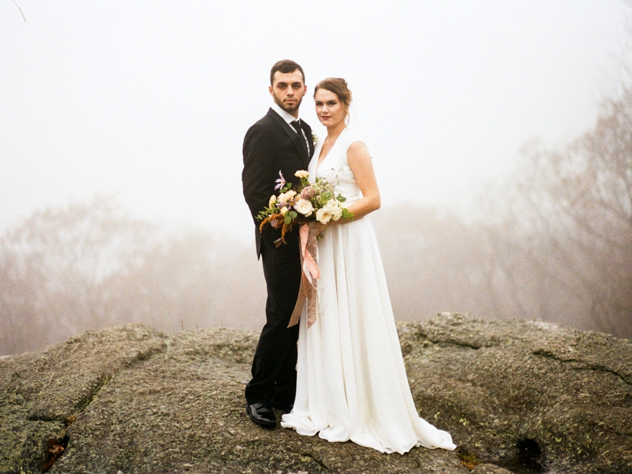 Organic Mountain Wedding Ideas via TheELD.com