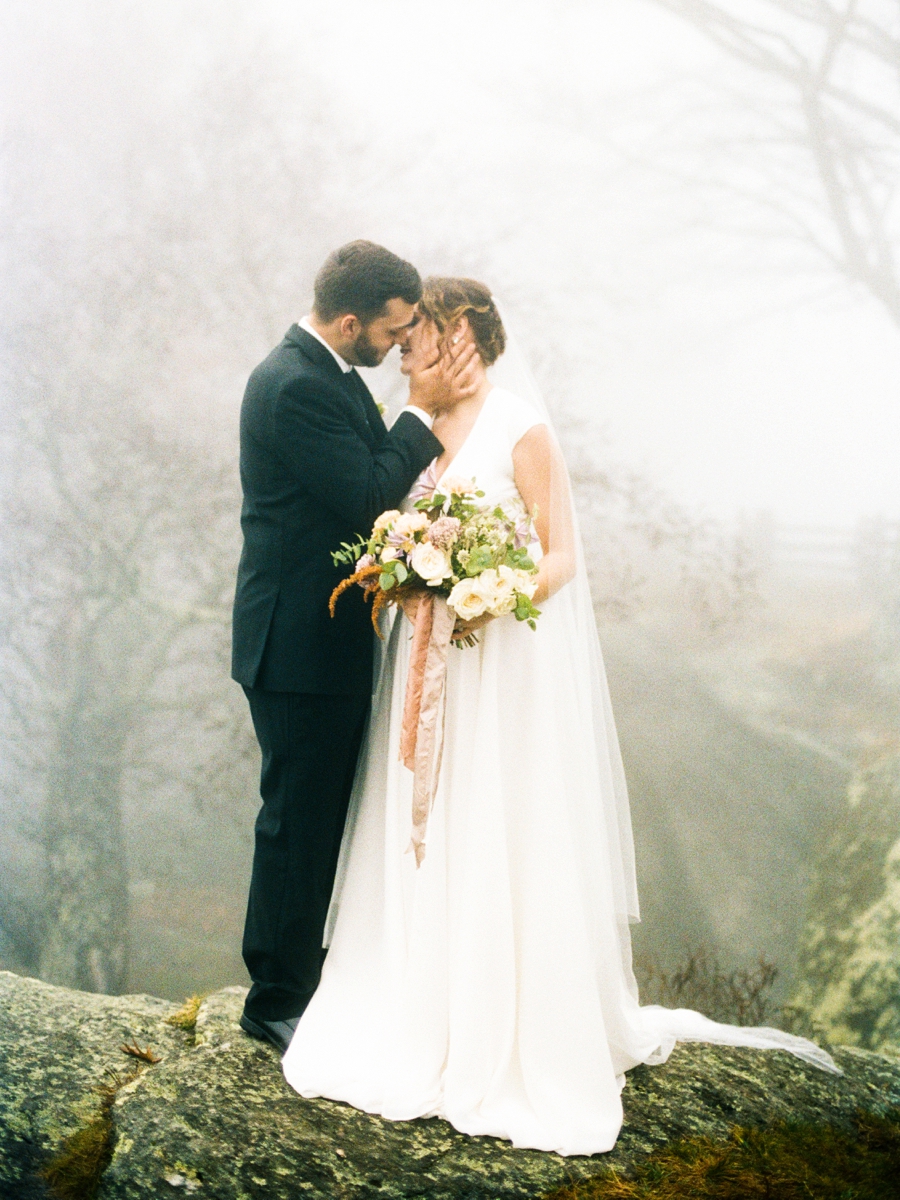 Organic Mountain Wedding Ideas via TheELD.com