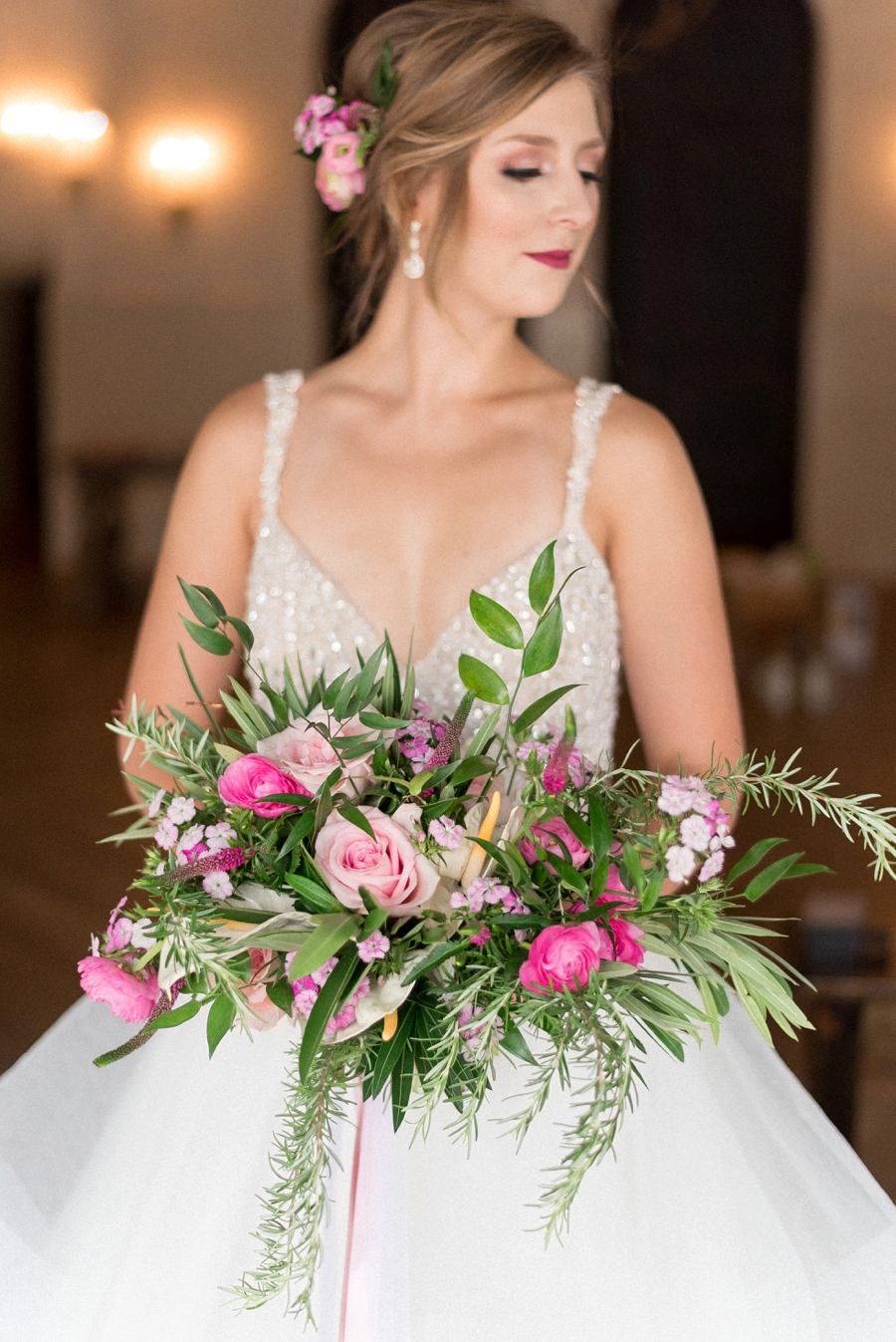 Pink & Gold New Orleans Wedding Ideas via TheELD.com