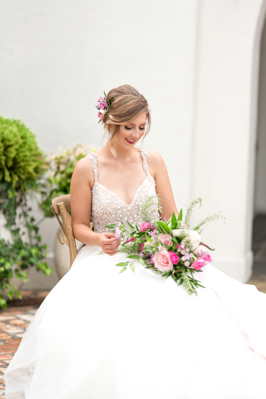 Pink & Gold New Orleans Wedding Ideas via TheELD.com