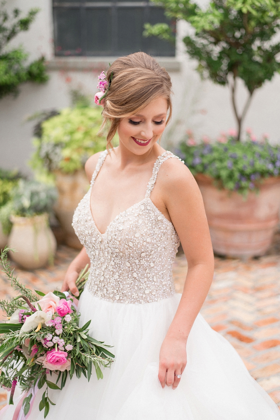 Pink & Gold New Orleans Wedding Ideas via TheELD.com