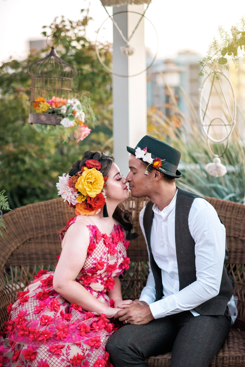 Colorful Frida Kahlo Inspired Wedding Ideas via TheELD.com