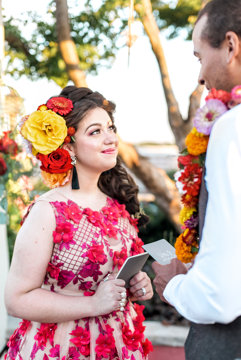 Colorful Frida Kahlo Inspired Wedding Ideas via TheELD.com