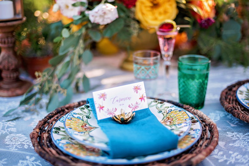 Colorful Frida Kahlo Inspired Wedding Ideas via TheELD.com