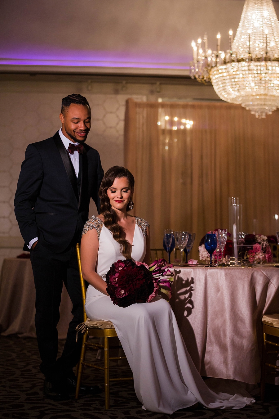 Pink & Merlot Luxe Wedding Ideas via TheELD.com