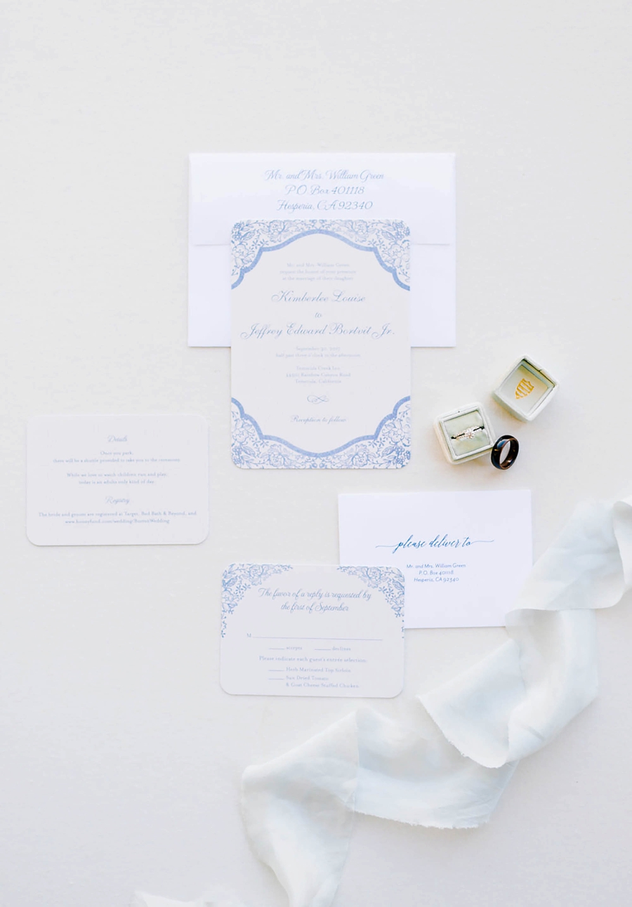 A Romantic Soft Blue Temecula Wedding via TheELD.com