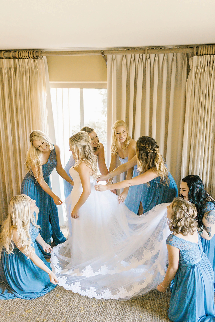 A Romantic Soft Blue Temecula Wedding via TheELD.com