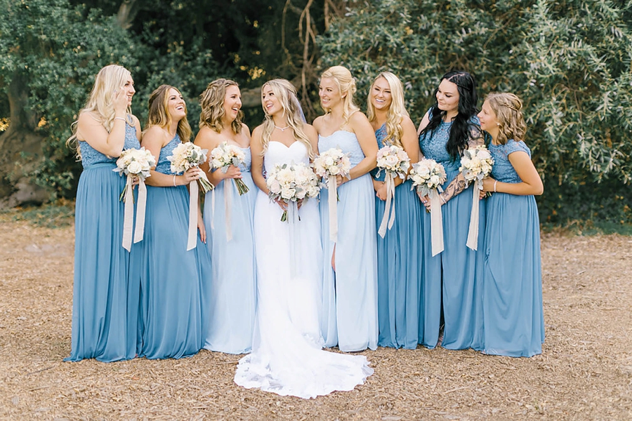 A Romantic Soft Blue Temecula Wedding via TheELD.com